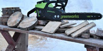 Обзор аккумуляторной цепной пилы Greenworks GD60CS40