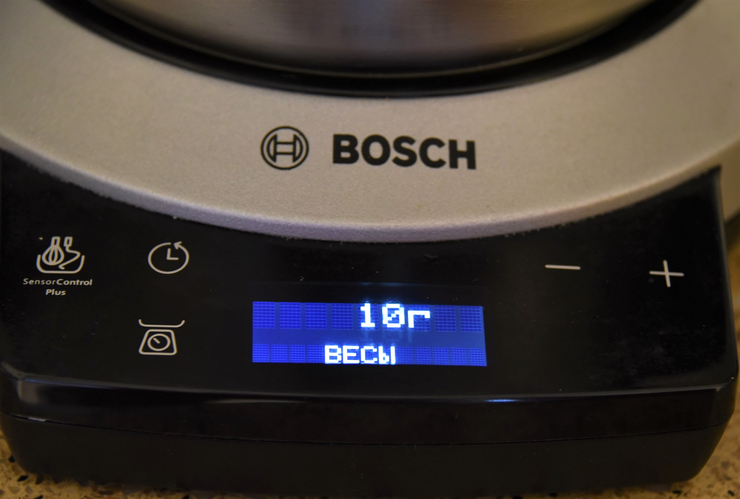 встроенные весы в планетарный миксер Bosch