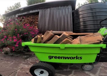 аккумуляторная самоходная тележка Greenworks G40GC