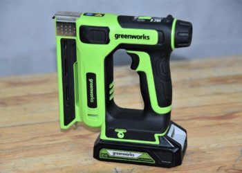 аккумуляторный степлер Greenworks G24CS10