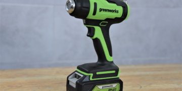 аккумуляторный строительный фен Greenworks G24HG