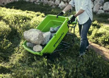 самоходная тележка Greenworks G40GC