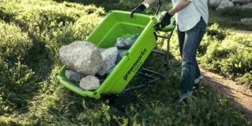 самоходная тележка Greenworks G40GC