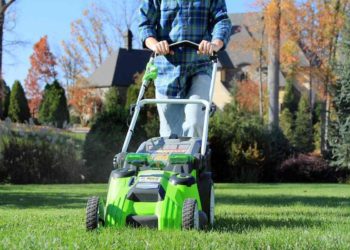 аккумуляторная газонокосилка GREENWORKS TWIN FORCE G40LM49DB