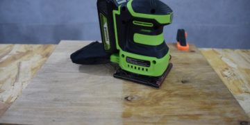 аккумуляторная плоскошлифовальная машина Greenworks G24SS14