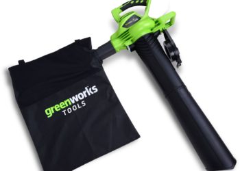 аккумуляторный пылесос-воздуходув Greenworks GD40BV