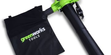 аккумуляторный пылесос-воздуходув Greenworks GD40BV