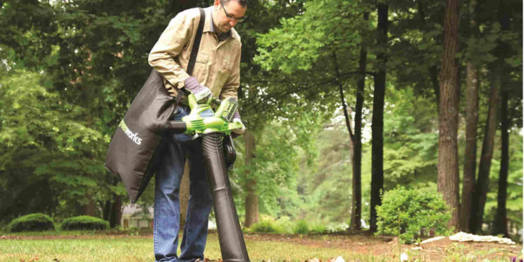 аккумуляторная воздуходувка-пылесос Greenworks GD40BVII