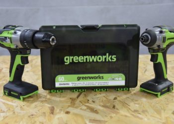 набор сверл, бит и коронок Greenworks 60 предметов